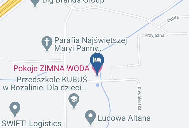 Pruszkowski - Pokoje Zimna Woda Maps