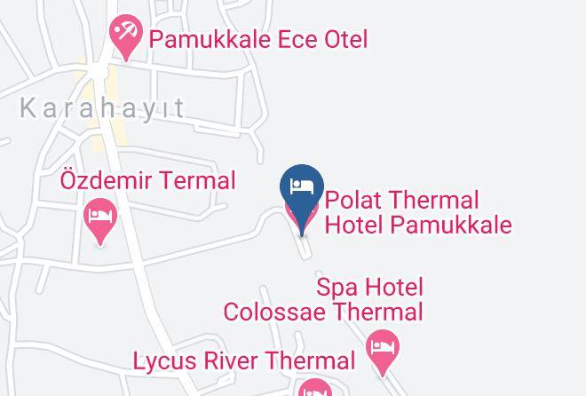 Pamukkale - Polat Thermal Hotel Pamukkale Maps