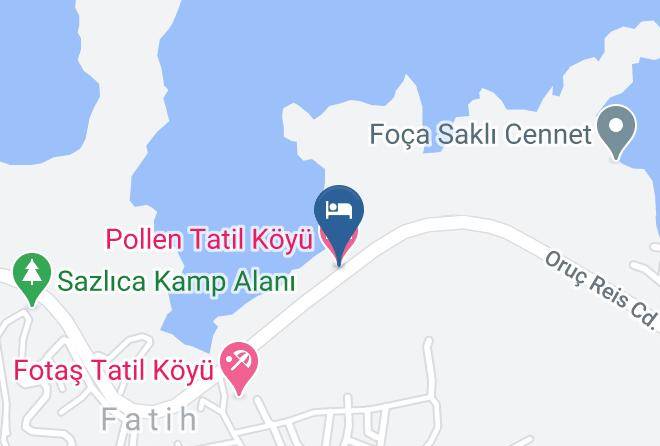 Foca - Pollen Tatil Koyu Maps