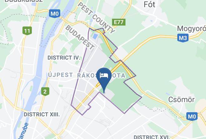 Hotel Polus Budapest Map
