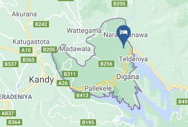 Kandy - Polwaththa Eco Lodges Kandy Sri Lanka Maps