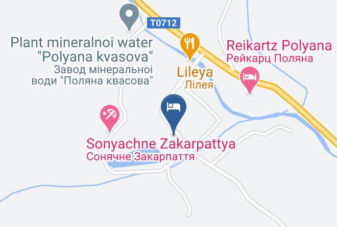 Svaliava Raion - Polyana Aqua Resort Maps