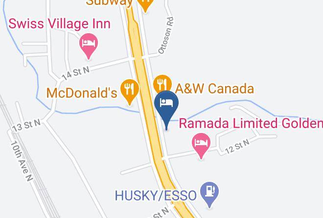 Columbia Shuswap - Ponderosa Motor Inn Maps