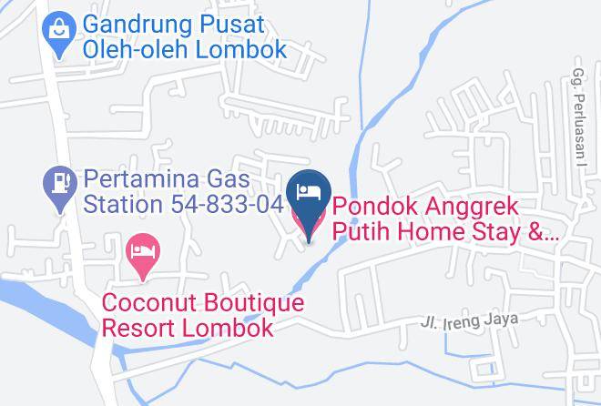 West Lombok Regency - Pondok Anggrek Putih Home Stay & Cooking Classes Maps