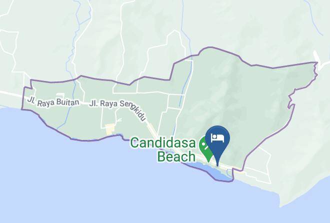 Karangasem Regency - Pondok Bambu Seaside Bungalows Maps