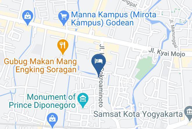 Kota Yogyakarta - Pondok Cokroaminoto Yogya Maps