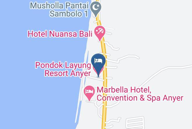 Serang Regency - Pondok Layung Resort Anyer Maps