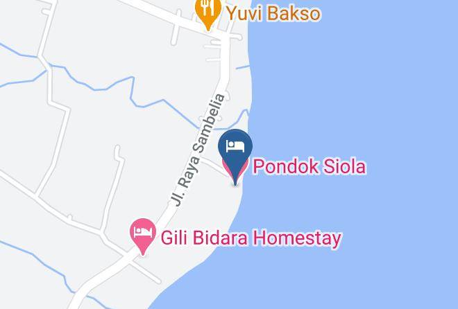 Lombok Timur - Pondok Siola Maps