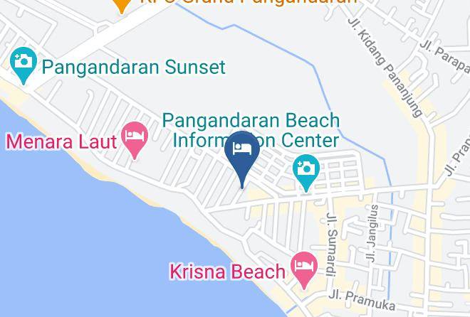 Pangandaran Regency - Pondok Wisata Anugrah Jaya Pangandaran Maps