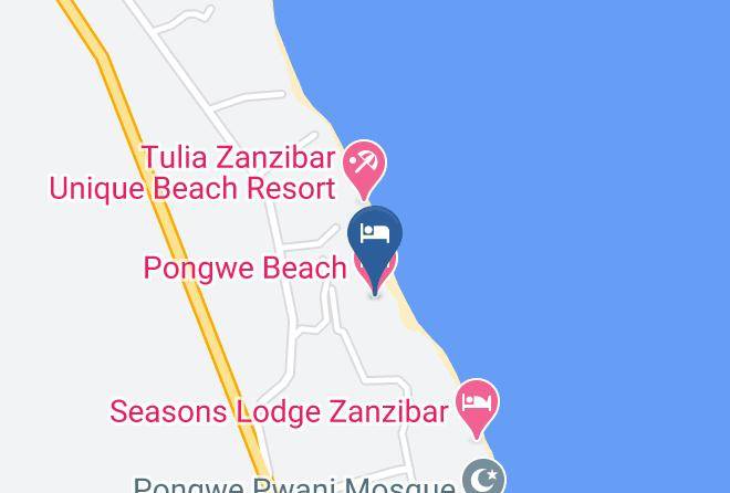 Pongwe Beach Hotel Map
