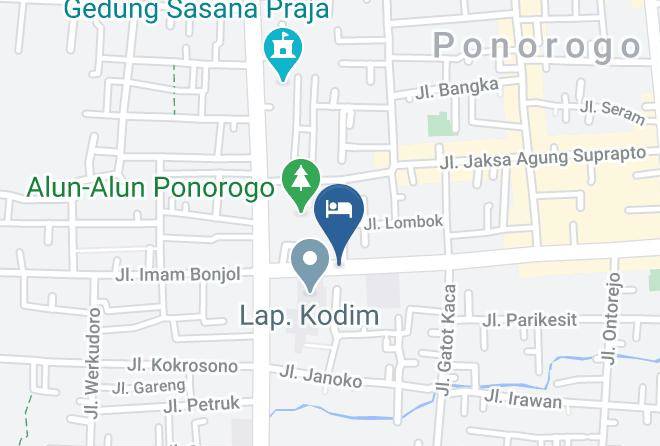 Ponorogo Regency - Ponorogo Permai Hotel & Toserba Maps