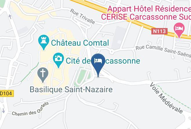 Aude - Pont Levis Hotel 4 Etoiles Carcassonne Maps