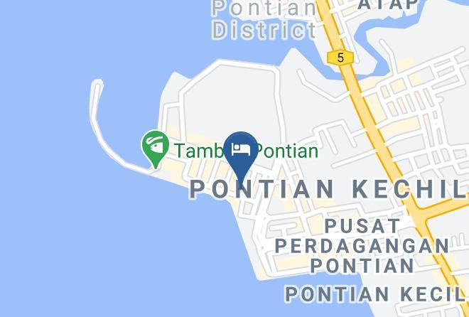 Pontian District - Pontian Garden Hotel Pontian Johore Maps