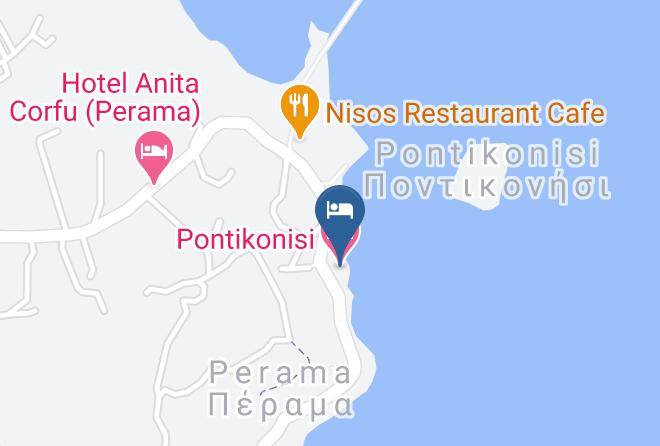 Kerkira - Pontikonisi Hotel Maps