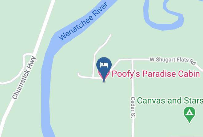 Poofy's Paradise Cabin Harita - Washington - Chelan