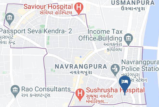 Ahmadabad - Poonam Palace Hotel Maps