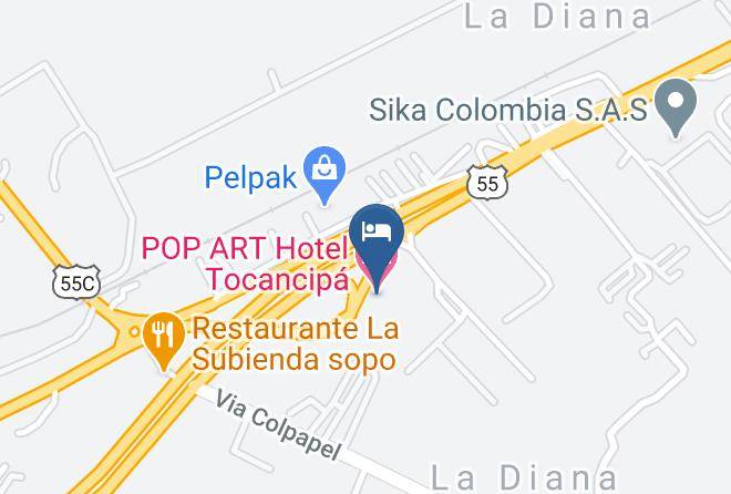 Tocancipa - Pop Art Hotel Tocancipa Maps