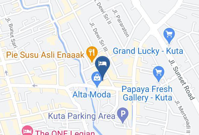 Badung Regency - Pop Hotel Dewi Sri Maps