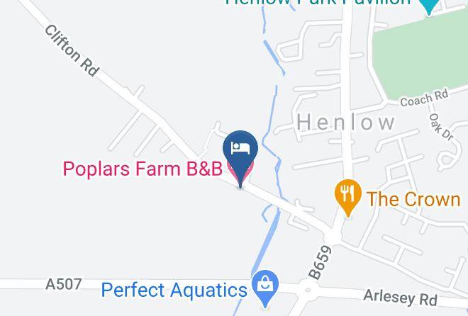 Central Bedfordshire - Poplars Farm B&b Maps