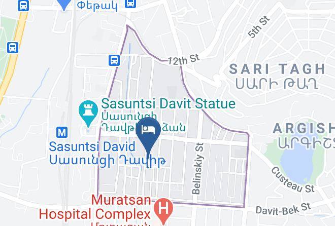 Yerevan - Popock City Center Maps