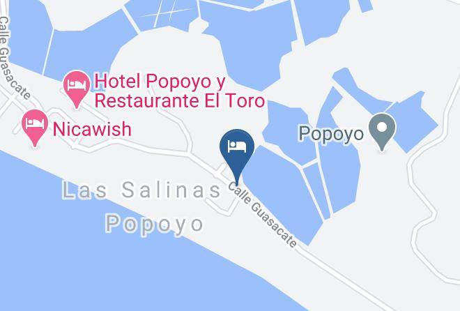 Popoyo Casitas Map - Rivas - Tola