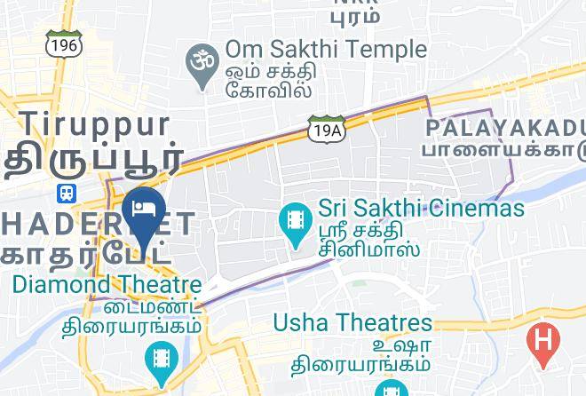 Tiruppur - Poppys Tower Hotel Maps