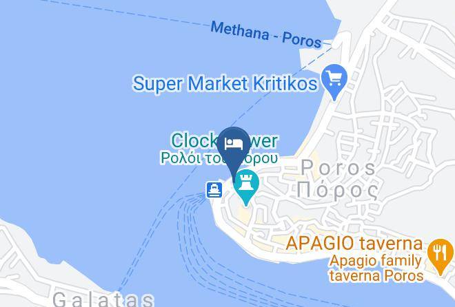Perifereiaki Enotita Nison - Poros Town Maps