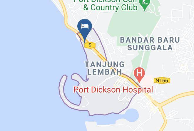 Sirusa - Port Dickson Regency Beach Resort Maps