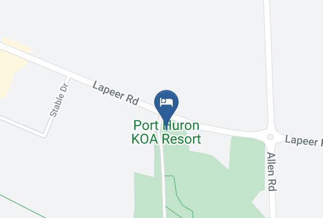 St Clair County - Port Huron Koa Resort Maps
