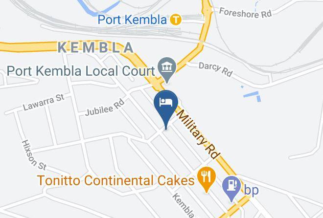 Wollongong - Port Kembla Hotel Maps