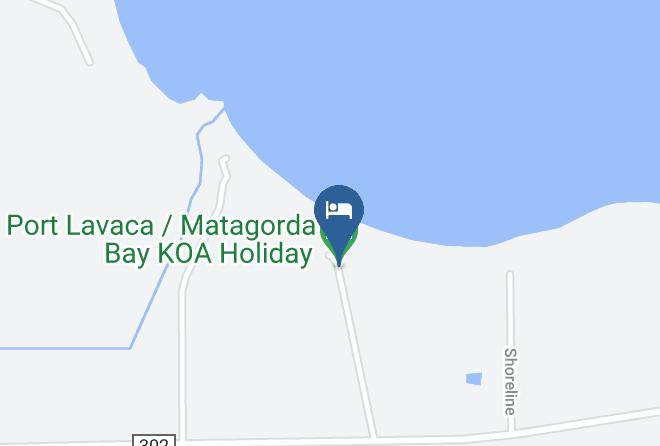 Port Lavaca Matagorda Bay Koa Holiday Map