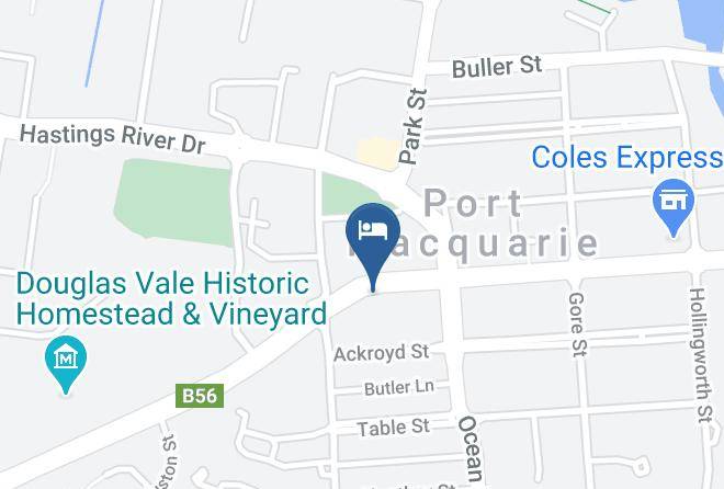 Port Macquarie Motel Map