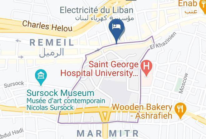 Beyrouth - Port View Hotel Maps