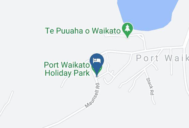Port Waikato - Port Waikato Holiday Park Maps