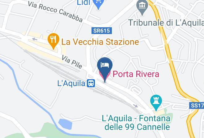 L Aquila - Porta Rivera Hotel Maps