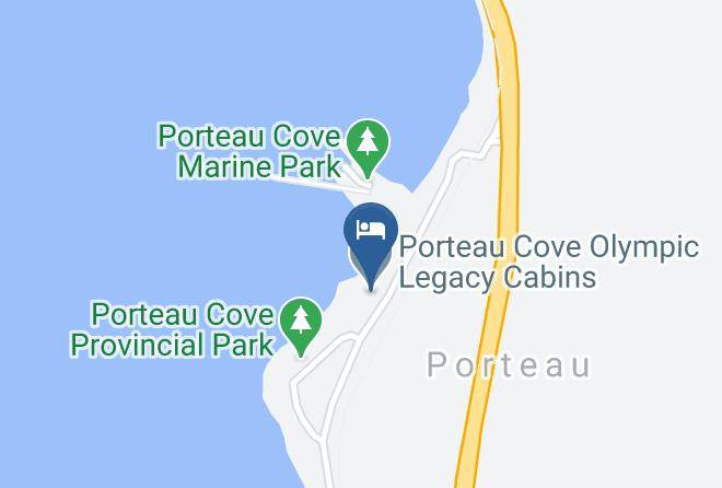 Porteau Cove Olympic Legacy Cabins Map - British Columbia - Squamish Lillooet