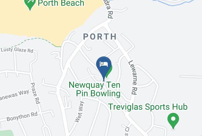 Cornwall - Porth Lodge Hotel & Tenpin Bowling Maps