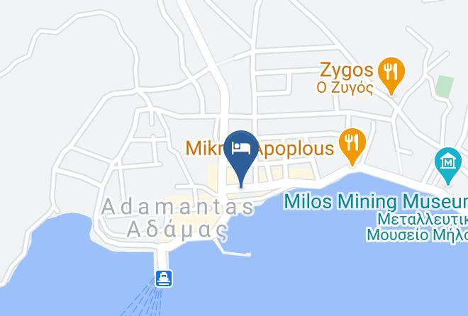 Milos - Portiani Hotel Maps