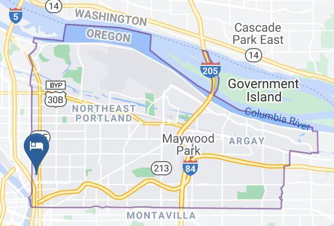 Multnomah - Portland Pensione Maps