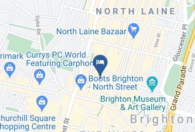Brighton And Hove - Portland Street Holiday Home Maps