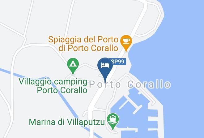 Province Of South Sardinia - Porto Corallo Holiday Homes Maps