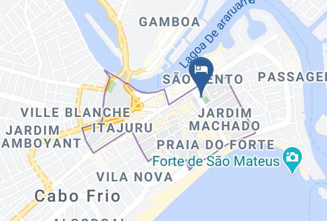 Cabo Frio - Pousada Porto Forte Maps