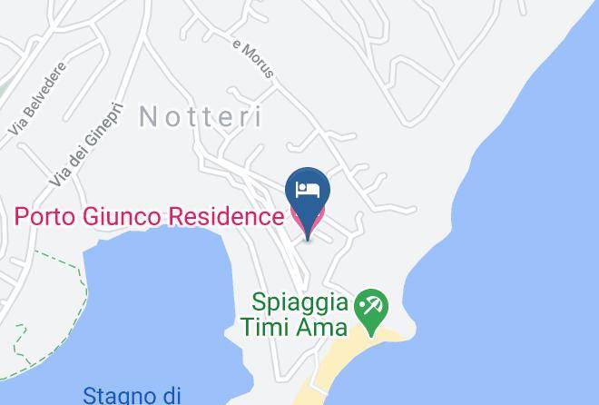 Province Of South Sardinia - Porto Giunco Residence Maps