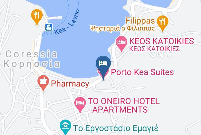 Kea Kythnos - Porto Kea Suites Maps