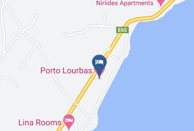 Porto Lourbas Hotel Map