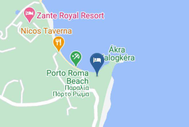 Zakinthos - Porto Roma Studios Maps