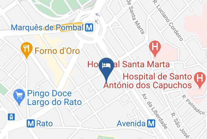 Lisbon - Hotel Portobay Liberdade Maps