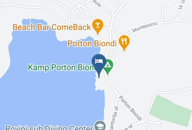 Porton Biondi Beach Map
