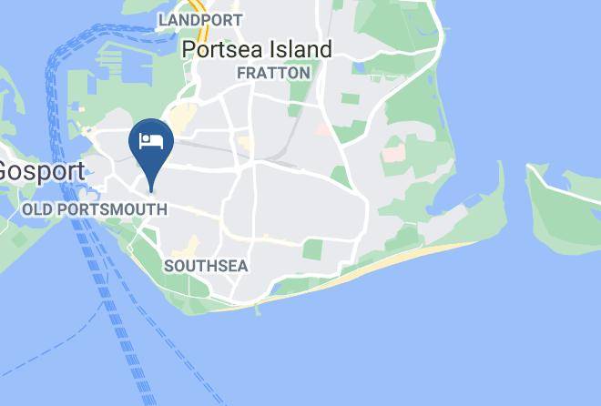 Portsmouth Budget Hotels Map