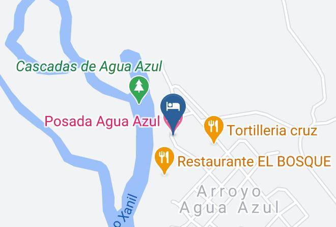 Chilon - Posada Agua Azul Maps